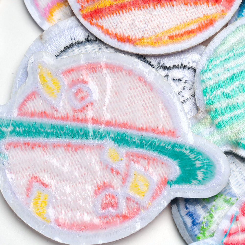 Wholesale Computer embroidery logo universe planet series cloth patch